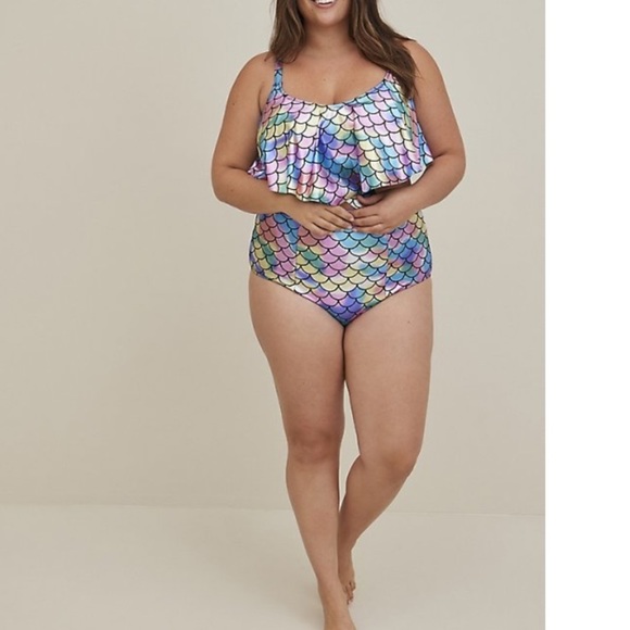 NWT TORRID MERMAID BIKINI SWIMSUIT - Picture 5 of 7